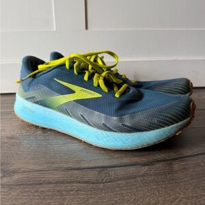 Brooks Men Catamount Speed Trail 1103521D436 Blue Running Shoes Size 12 D